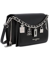 Karl Lagerfeld Paris Lourdes Mini Leather Crossbody