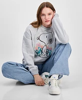 Freeze 24-7 Juniors' Snoopy Floral Graphic Sweatshirt