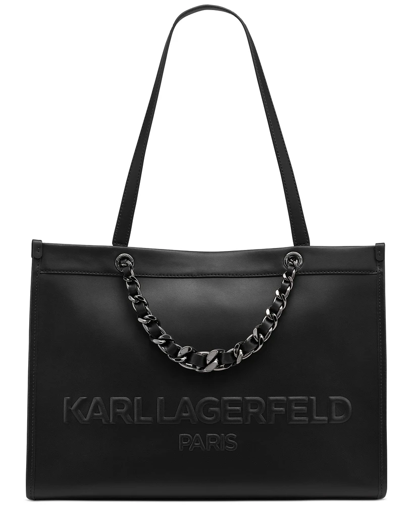 Karl Lagerfeld Paris Savoie Large Leather Tote