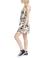 Volcom Juniors' Waverly Square-Neck Cutout-Back Dress