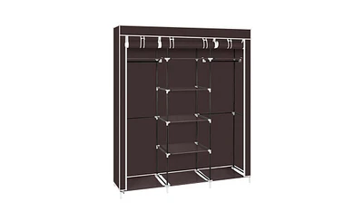 Slickblue 69" Portable Clothes Closet with Non-Woven Fabric and Double Rod for Efficient Storage Organizer