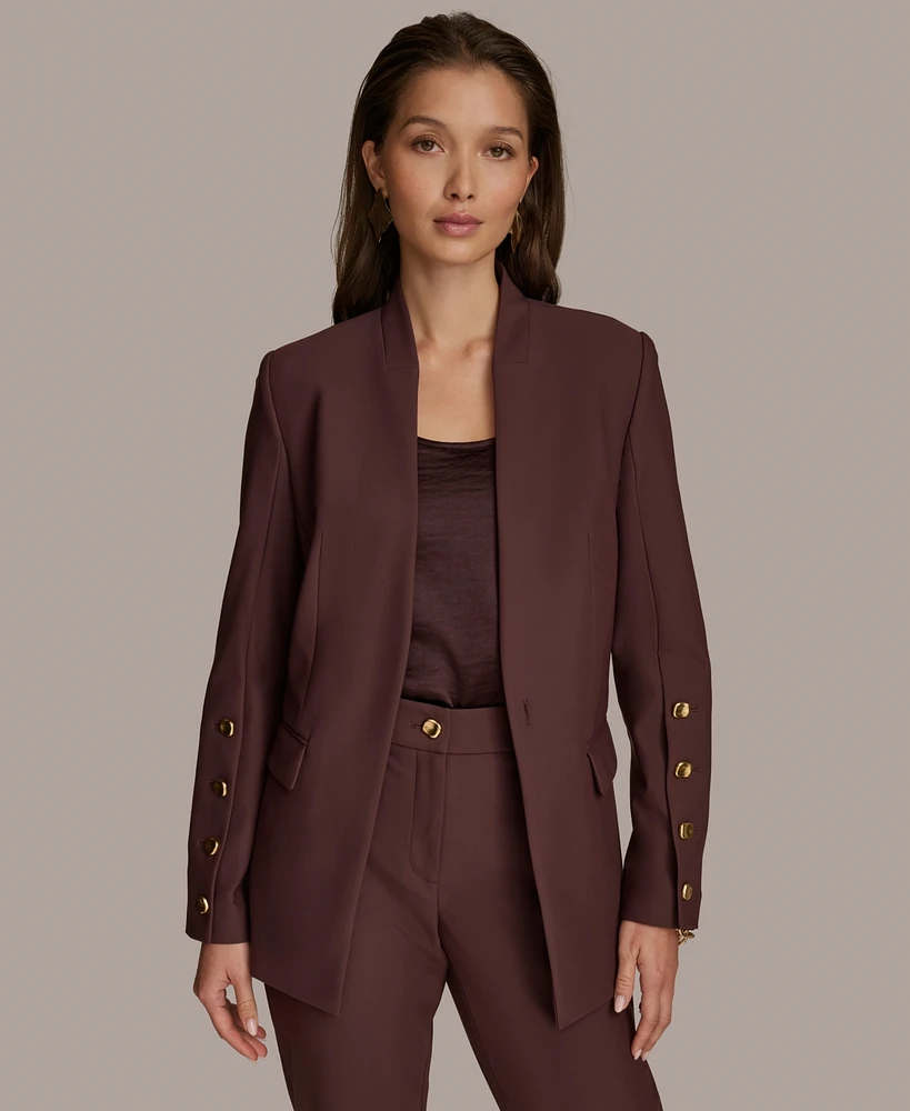 Donna Karan New York Women's Button-Sleeve Blazer