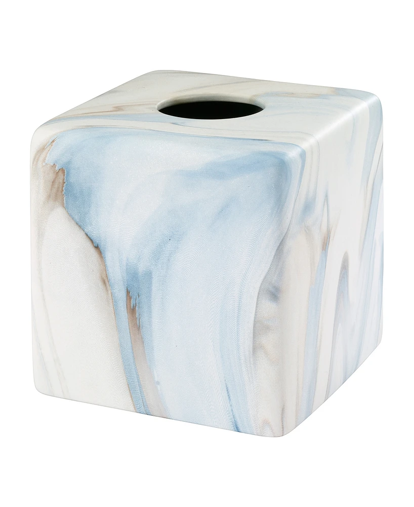 Avanti Waves Ceramic Tissue Box Cover