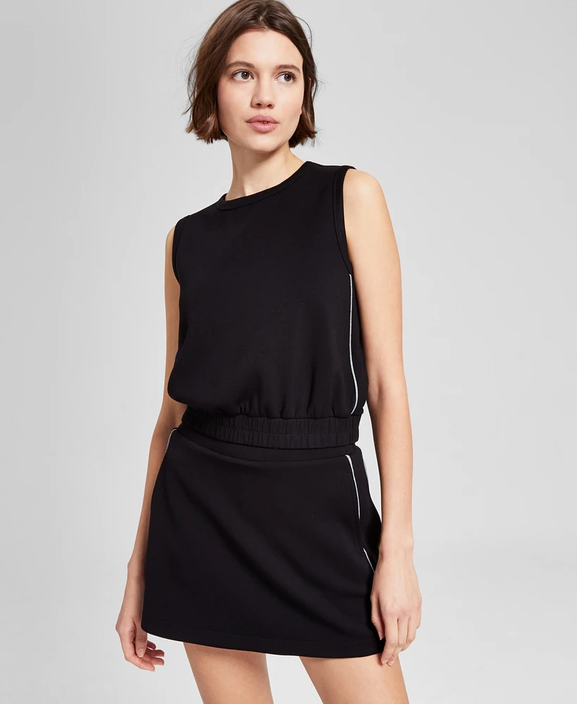 And Now This Women's Piping-Trim Sleeveless Top, Exclusively at Macy's