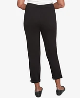 Alfred Dunner Petite Cuffed Ankle Ponte Pants