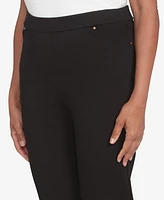 Alfred Dunner Petite Cuffed Ankle Ponte Pants