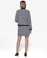 Karl Lagerfeld Paris Women's Open-Front Jacket