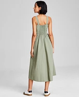 And Now This Women's Square-Neck Nylon Midi Dress, Exclusively at Macy's