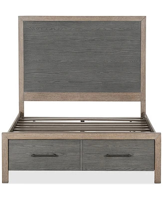 Portmore California King Panel Storage Bed (with soft close drawers), Created for Macy's