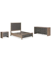 Portmore 3pc California King Storage Set (Panel Bed, Dresser & 2-Drawer Nightstand with soft close drawers), Created for Macy's