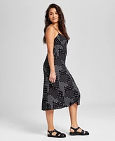 And Now This Women's Printed Sleeveless Midi Dress