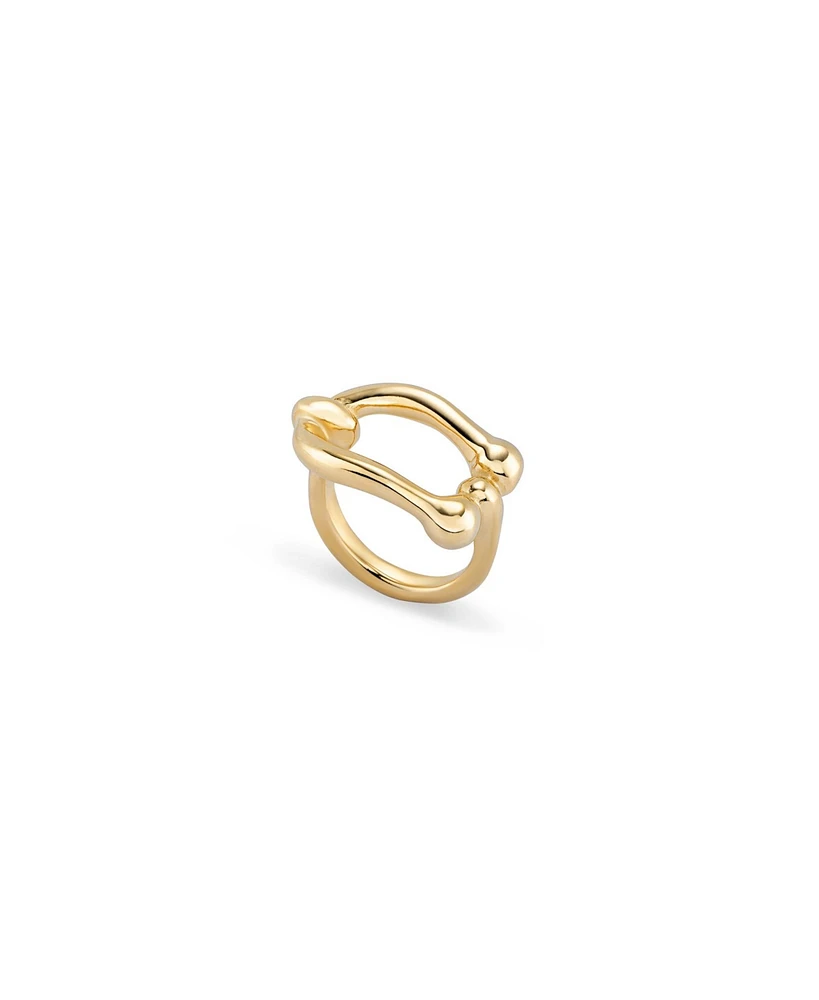 UNOde50 Link Shaped Metal Alloy Ring