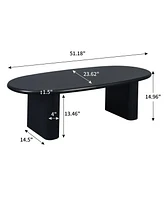 Slickblue 51'' Tapered Tabletop Coffee Table for Modern Living Room Decor