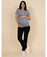 Women's Mia Secret Fit Over the Belly Slim Straight Leg Pant - Motherhood Maternity