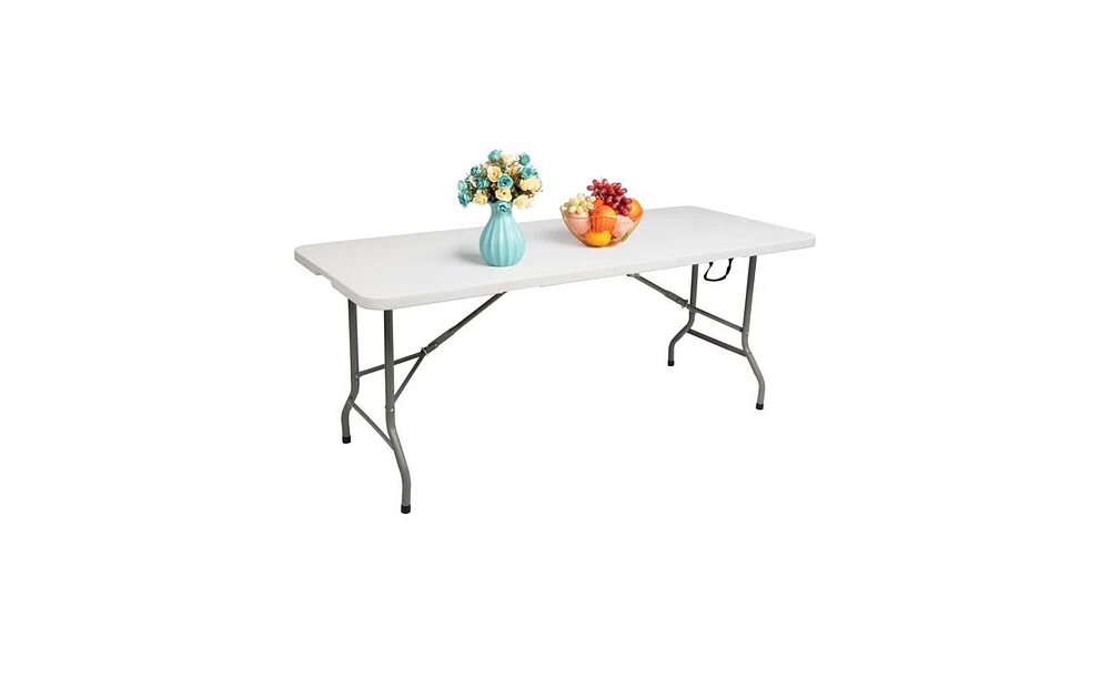 Slickblue 6FT Outdoor Foldable Long Table – Versatile Dining and Serving Solution