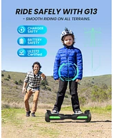 Gyroor Hoverboard G13 All Terrain Hoverboard with Led Lights & 500W Motor, Self Balancing Off Road Hoverboards with Bluetooth for Kids ages 6-12 and A