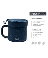 Coffee Mug w/ Lid: 16oz: 2 pk - Speckled Blue