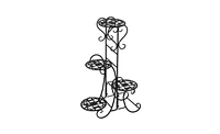 Slickblue 4 Potted Rounded Flower Metal Shelves Plant Pot Stand