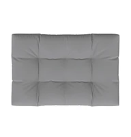 vidaXL Pallet Cushion 47.2"x31.5"x4.7" Gray Fabric