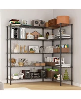 Slickblue 58''W Adjustable Storage Shelves - Heavy Duty Nsf Wire Shelving Unit