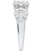 Forever Grown Diamonds Lab-Grown Diamond Three Stone Ring (2 ct. t.w.) Sterling Silver