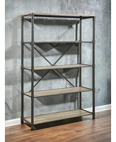 Streamdale Furniture Itzel Bookshelf In Oak & Sandy