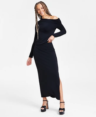 Bar Iii Women's Knit Crepe Side-Slit Maxi Skirt, Exclusively at Macy's