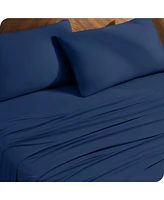 Bare Home 4 Way Microfiber Stretch Knit Sheet Set