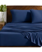 Bare Home 4 Way Microfiber Stretch Knit Sheet Set