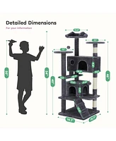 Streamdale Furniture Multi-Purpose Cat Tree with Scratching Posts, Condos, and Climbing Platforms