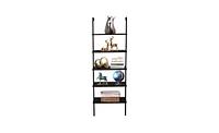 Slickblue Industrial 5-Tier Modern Ladder Shelf for Home and Office