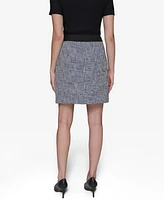 Karl Lagerfeld Paris Women's Zip-Front Mini Skirt