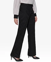 Karl Lagerfeld Paris Women's Patterned Wide-Leg Pants