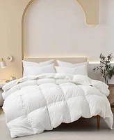 Unikome Extra Warmth White Goose Feather and Fiber Comforter