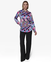 Karl Lagerfeld Paris Women's Printed Shirt