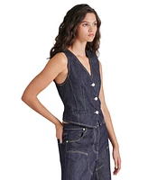 Steve Madden Women's Selene Cotton Denim Vest