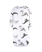 Gerber Baby Boys Gowns with Mitten Cuffs, 4-Pack