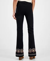 Driftwood Women's Wyatt Pull-On Slim Flare Jeans