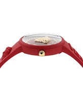 Versace Women's Swiss V-Pop Red Silicone Strap Watch 39mm