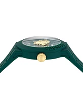 Versace Men's Swiss V-Pop Green Silicone Strap Watch 43mm