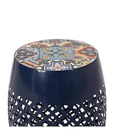 Streamdale Furniture Chic Lace Cut Outdoor Mosaic End Table