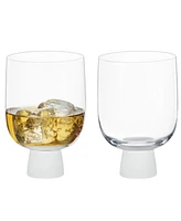 Anton Studio Designs Oslo Double Old Fashioned Tumblers Frost, Set of 2