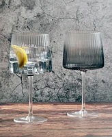 Anton Studio Designs Empire Gin Glasses Smoke, Set of 2