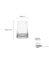 Anton Studio Designs Empire Clear Shot Glasses, Set of 4