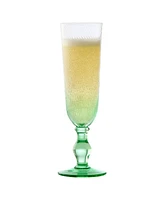 Anton Studio Designs Swirl Champagne Flutes, Set of 4