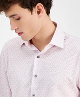 Alfani Men's Yvan Round-Print Dress Shirt, Exclusively at Macy's