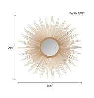 Streamdale Furniture Fiore Sunburst Wall Decor Mirror 29.5"