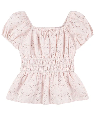 Levi's Big Girls Eyelet Puff Top
