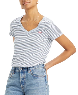 Levi's Women's Perfect Cotton V-Neck Short-Sleeve T-Shirt