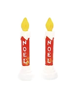 Department 56 Blow Mold Candle Set of 2 Village Accessory